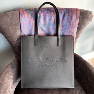 Ted Baker London Soocon Crosshatch Large Icon Tote Bag